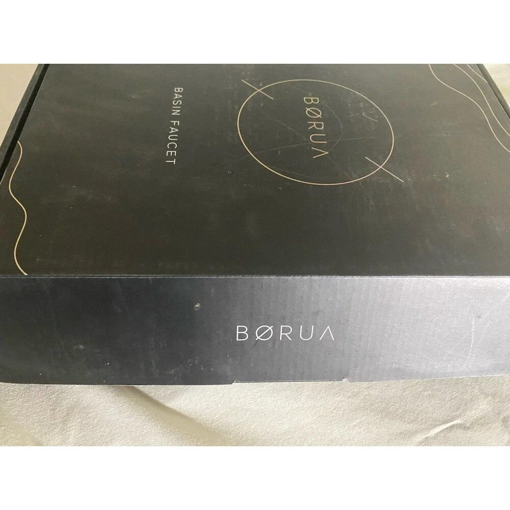 BORUA Mason Single Hole Bathroom Basin Faucet Satin Stainless Steel NIB